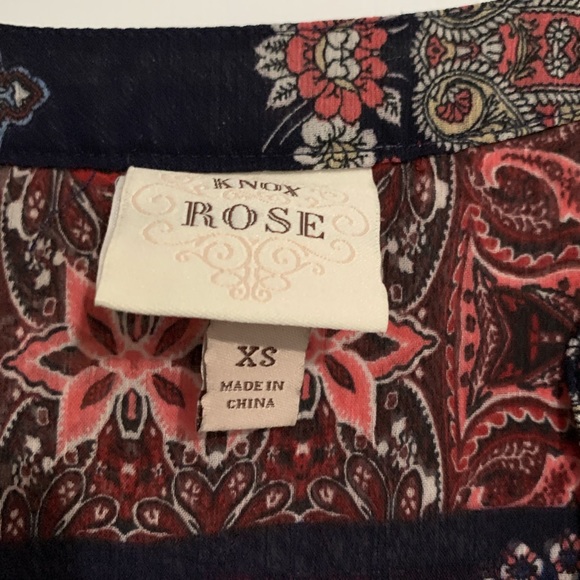 Knox Rose Boho Style Tunic Size XS - Picture 5 of 9